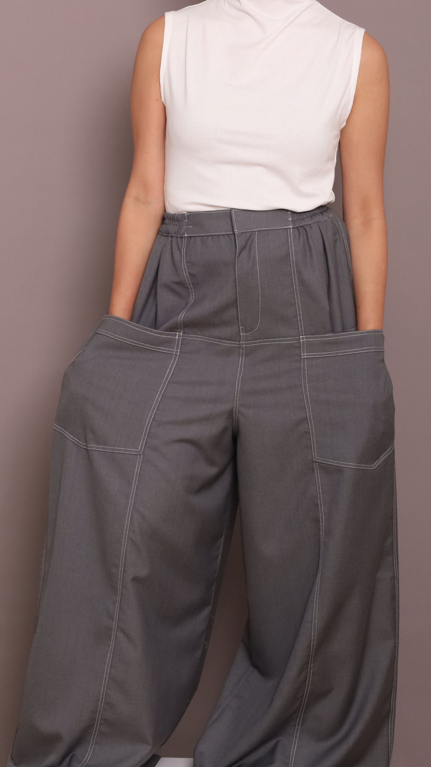 Kyoto Pants in Dark Grey