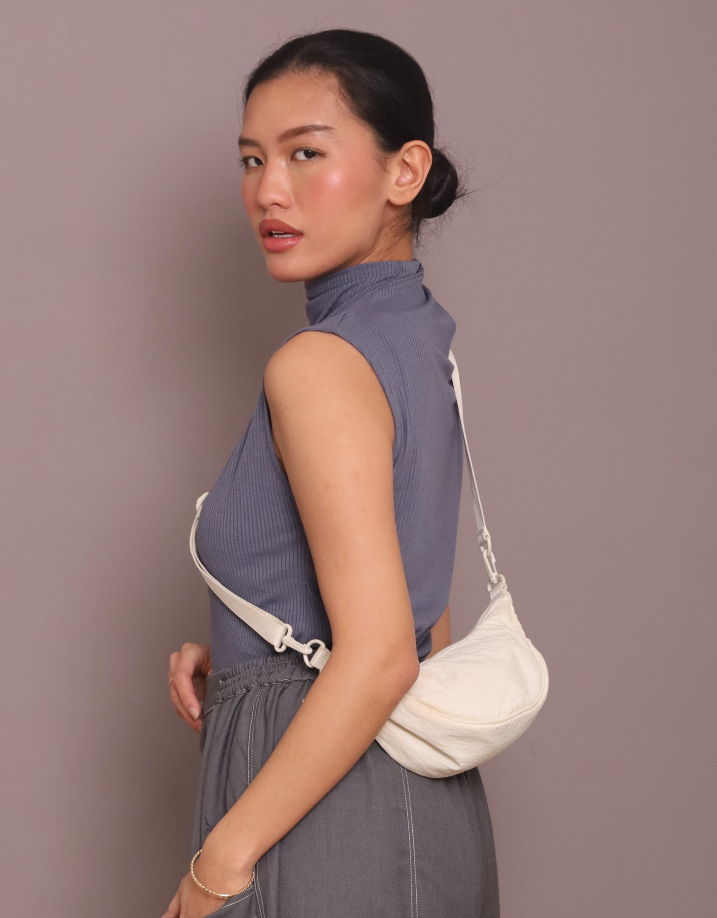 Ribbed Skin inner in Ash Blue