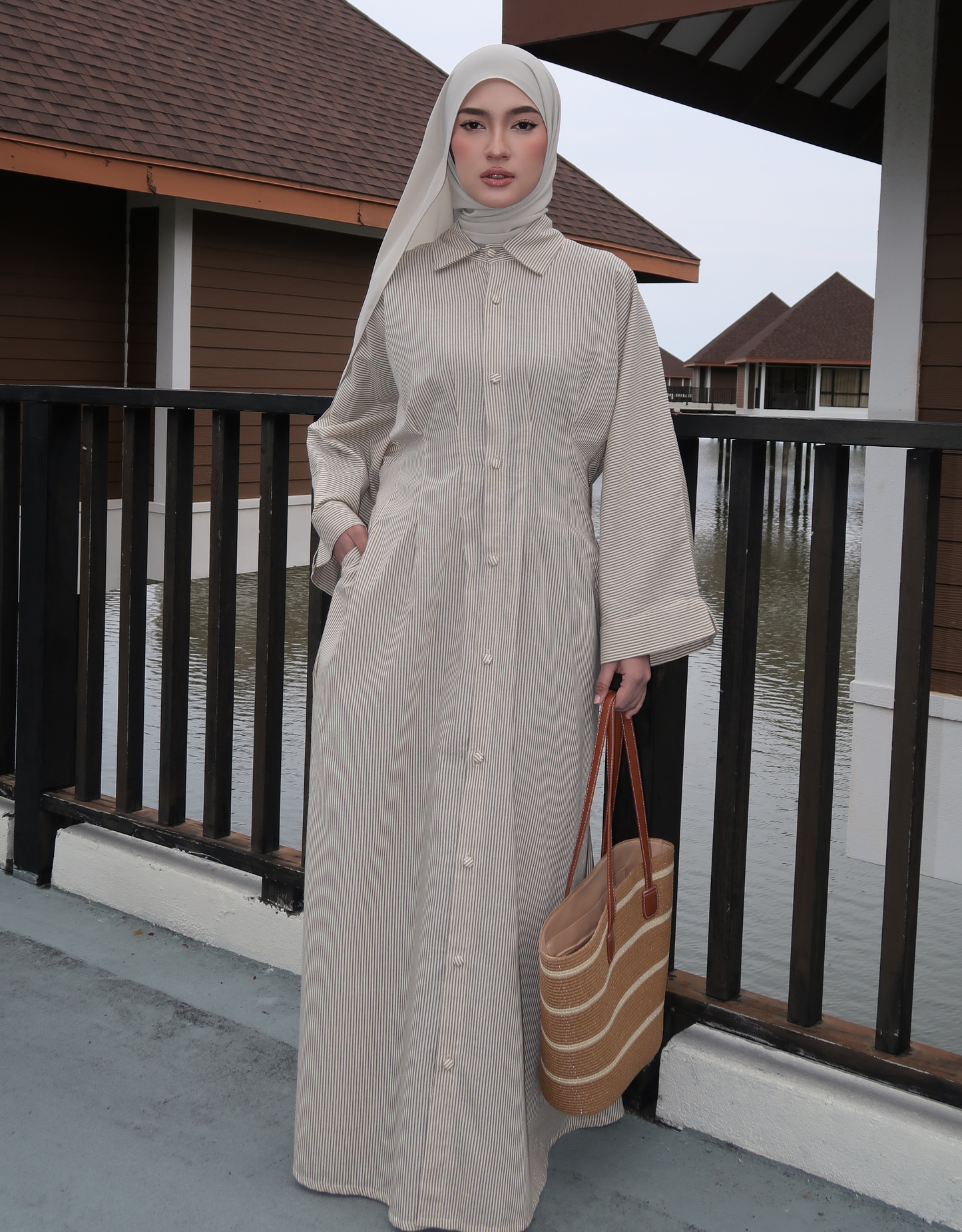NOA Dress in Mist Green