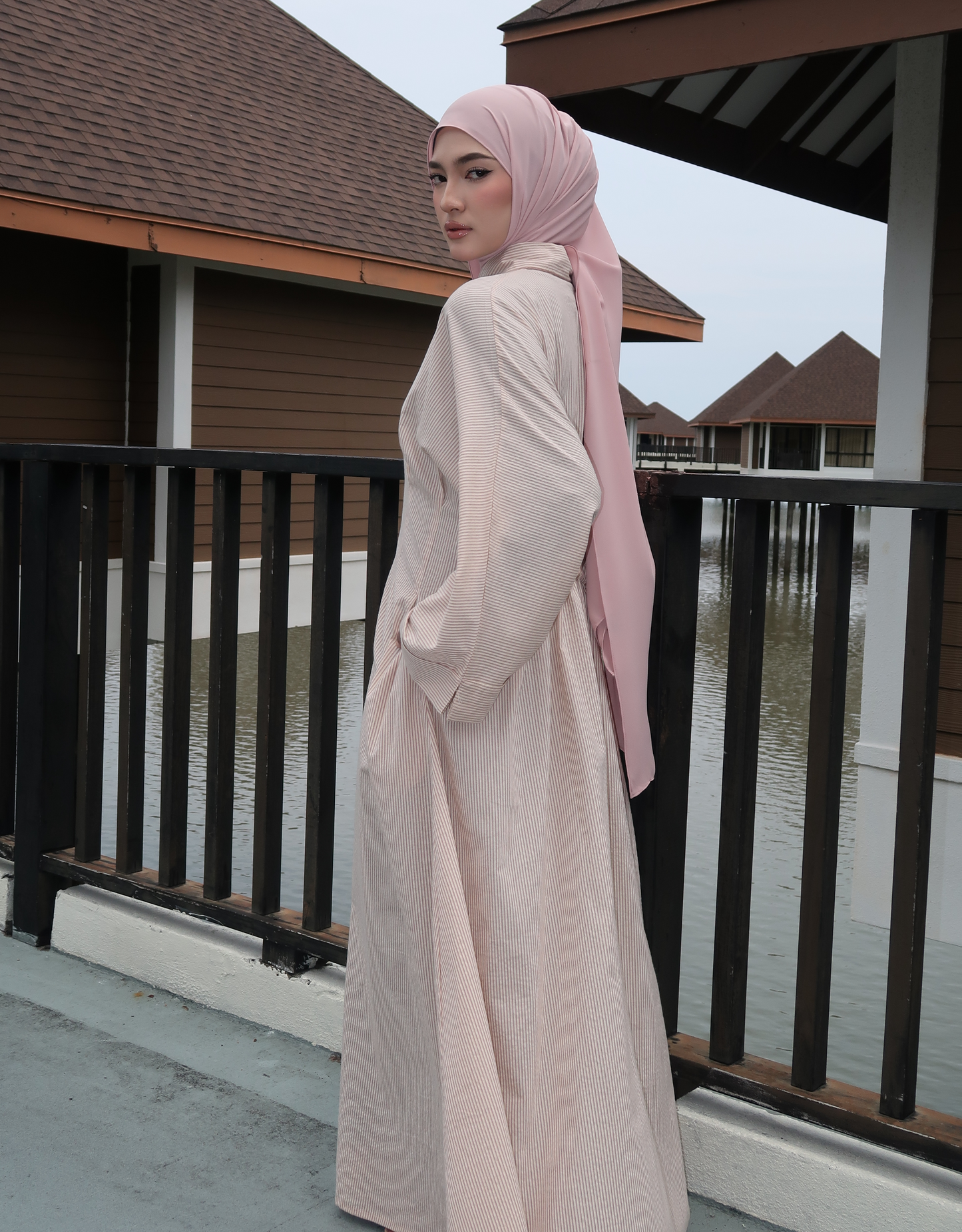 NOA Dress in Rose Pink