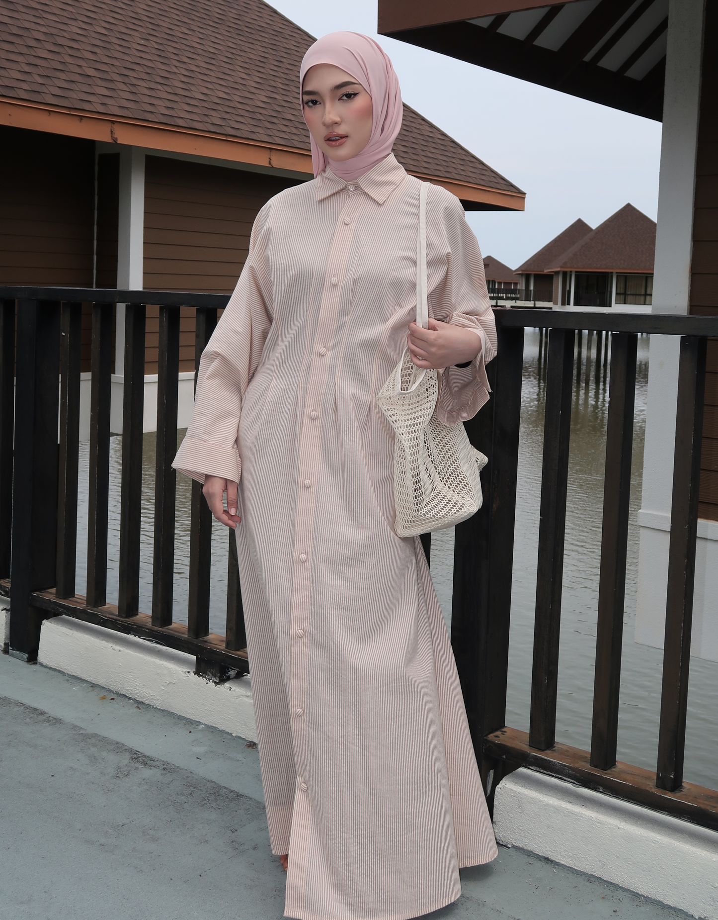 NOA Dress in Rose Pink
