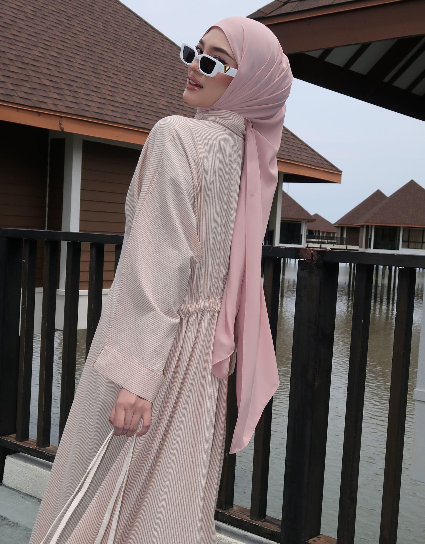 NOA Dress in Rose Pink