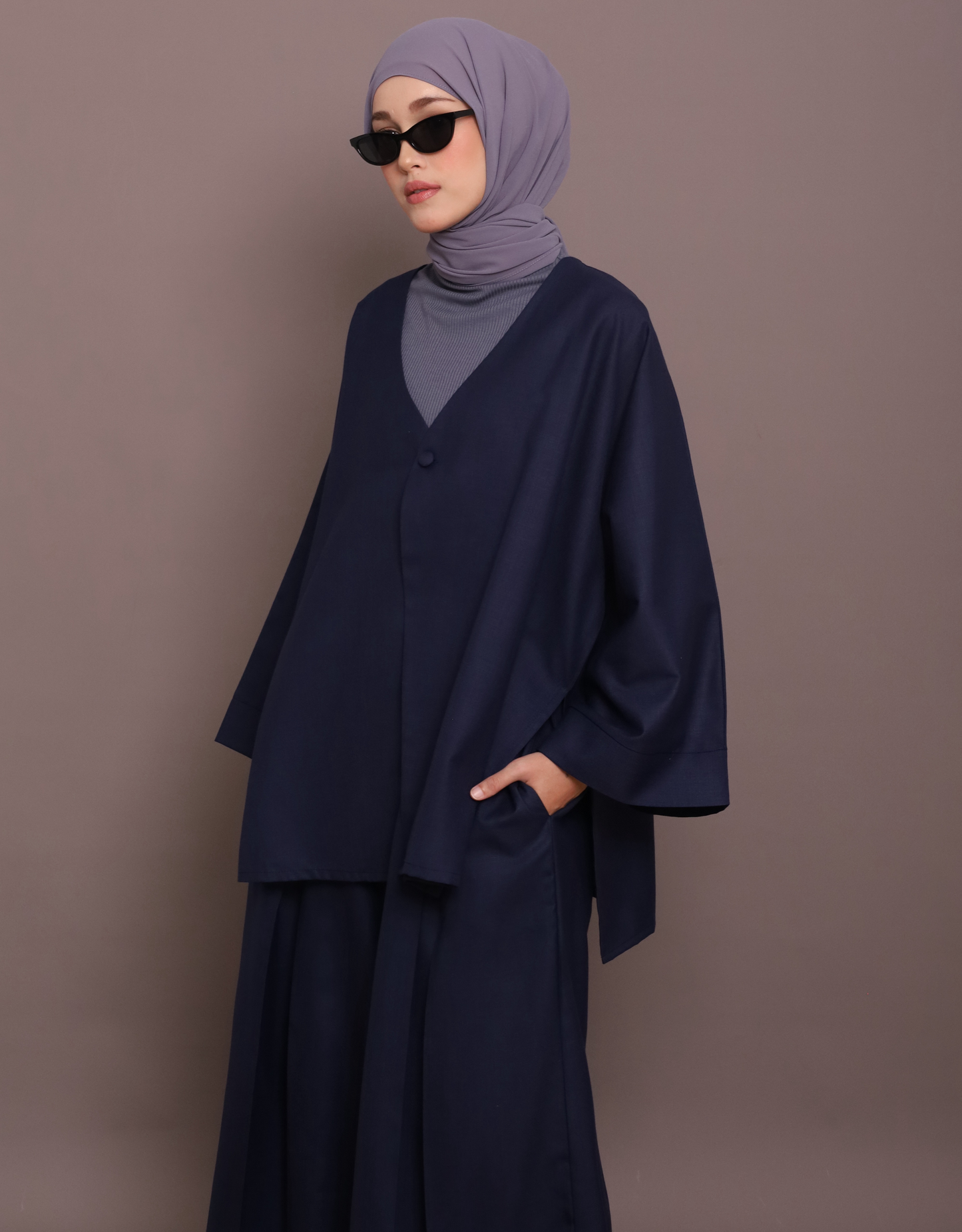 Basic-Linen in Navy Blue