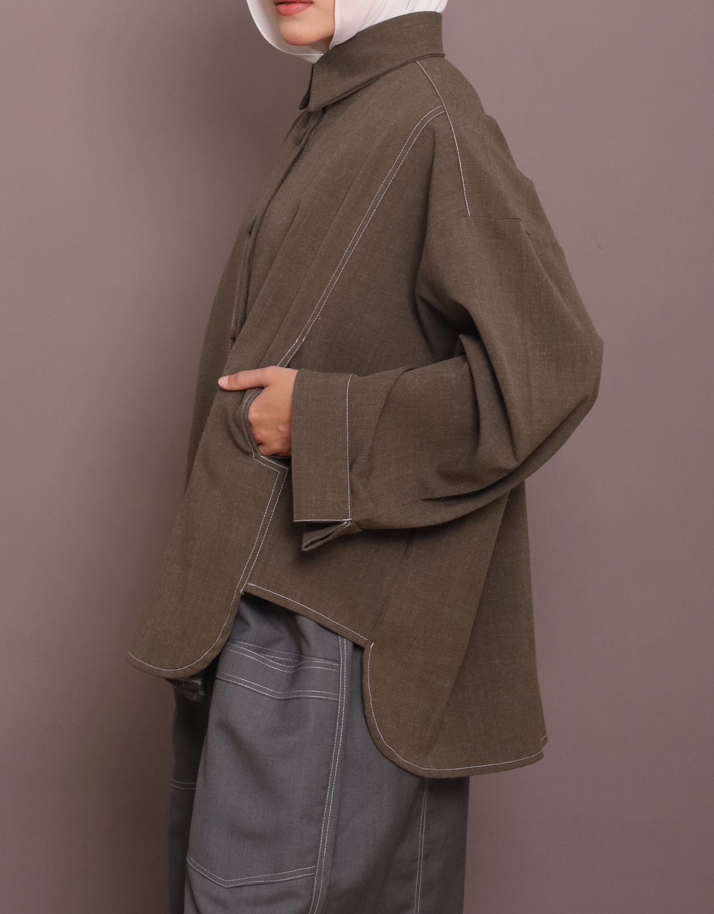 Kyoto Top in Sage