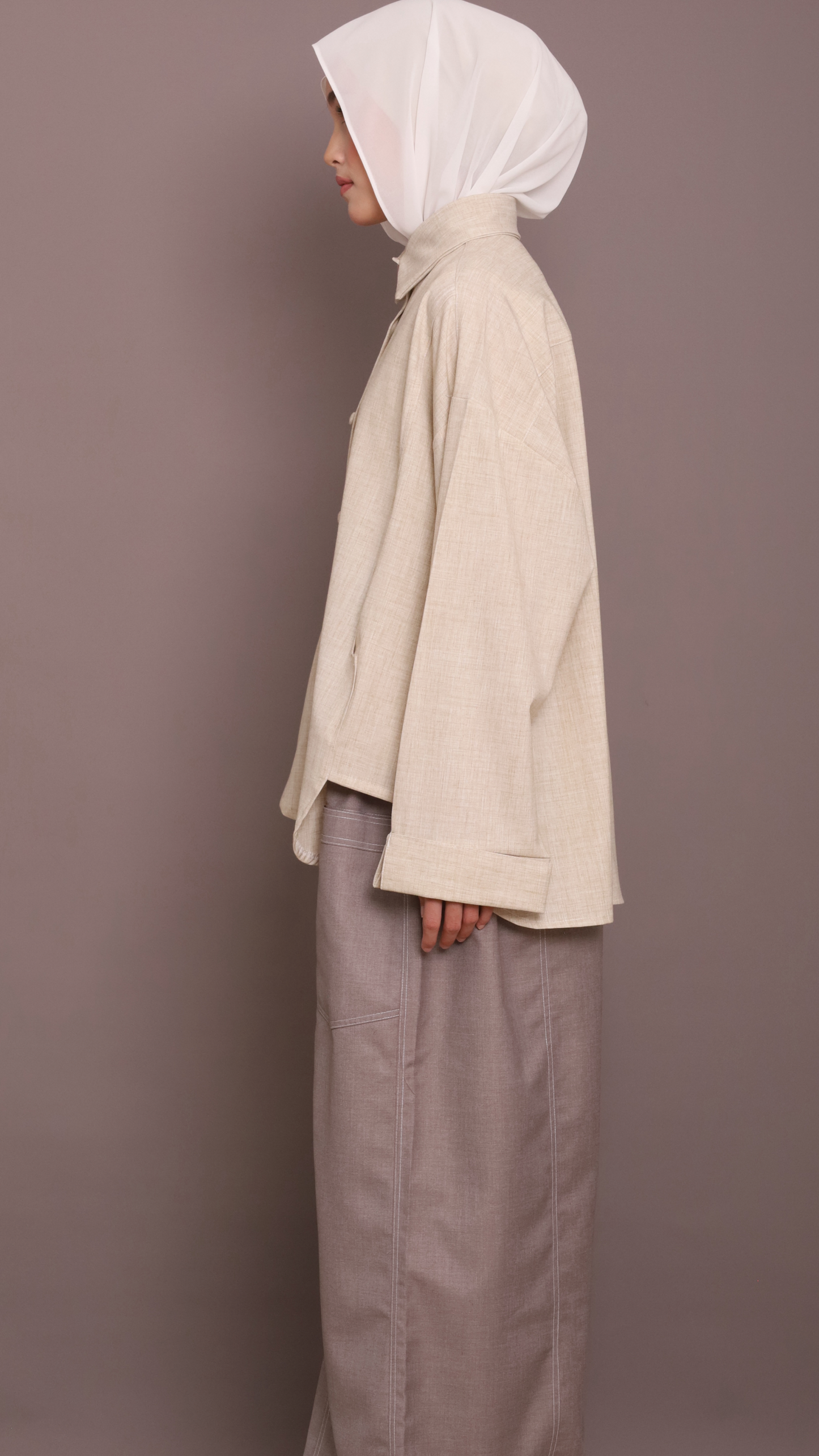 Kyoto Pants in Light Grey