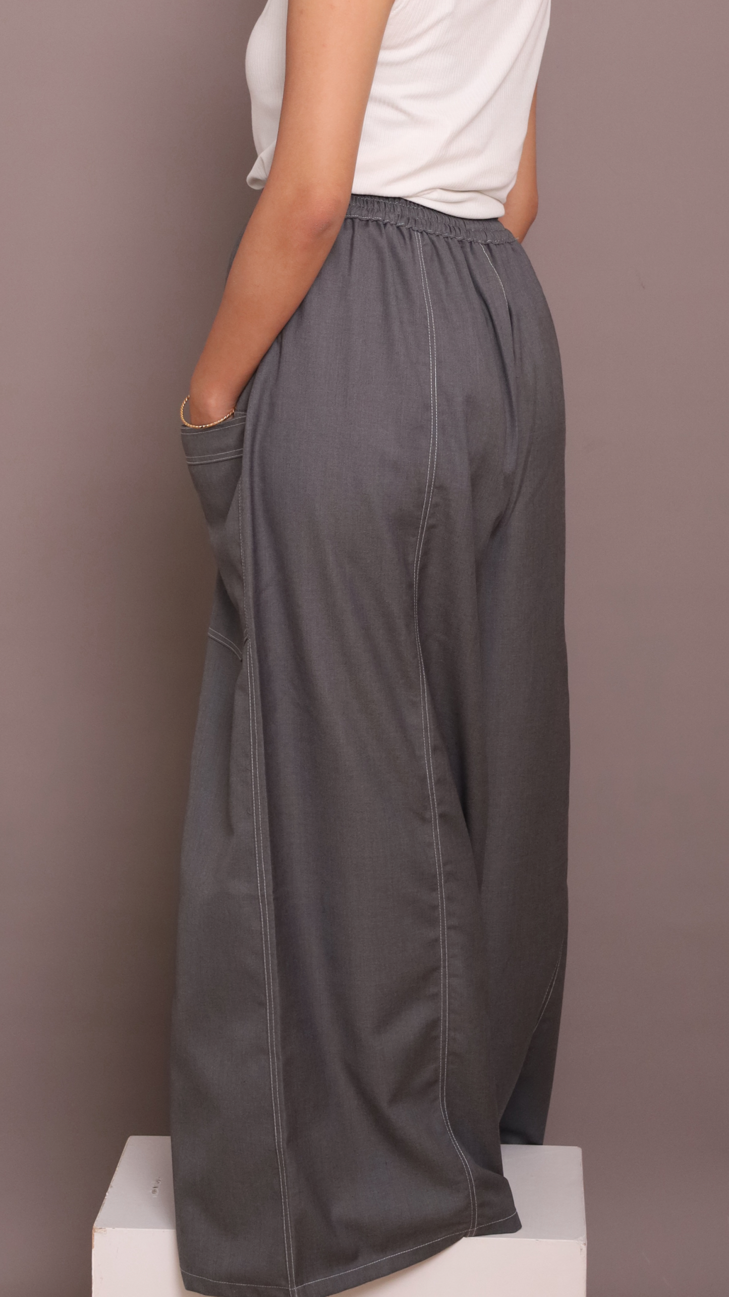 Kyoto Pants in Dark Grey