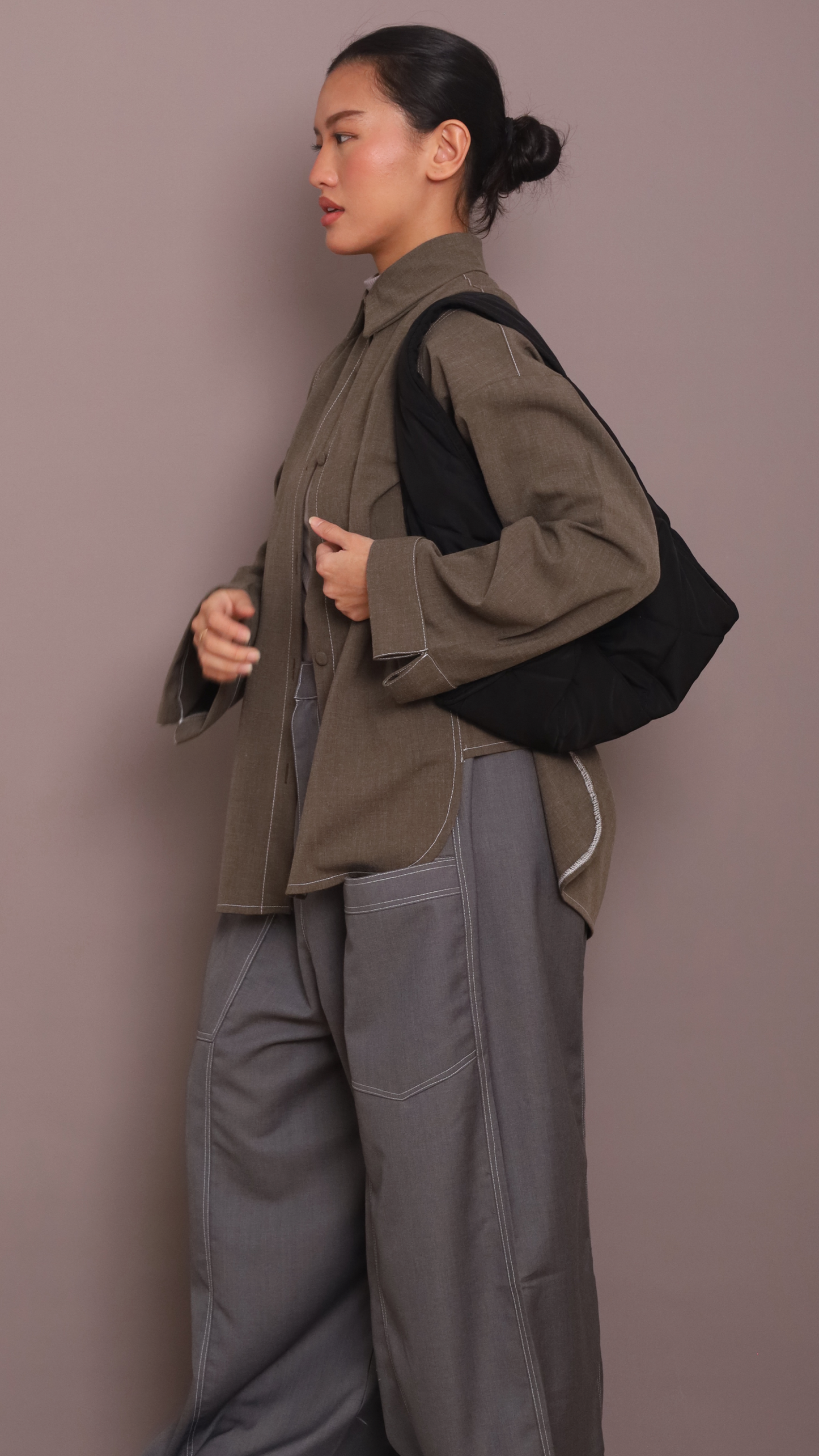 Kyoto Pants in Dark Grey