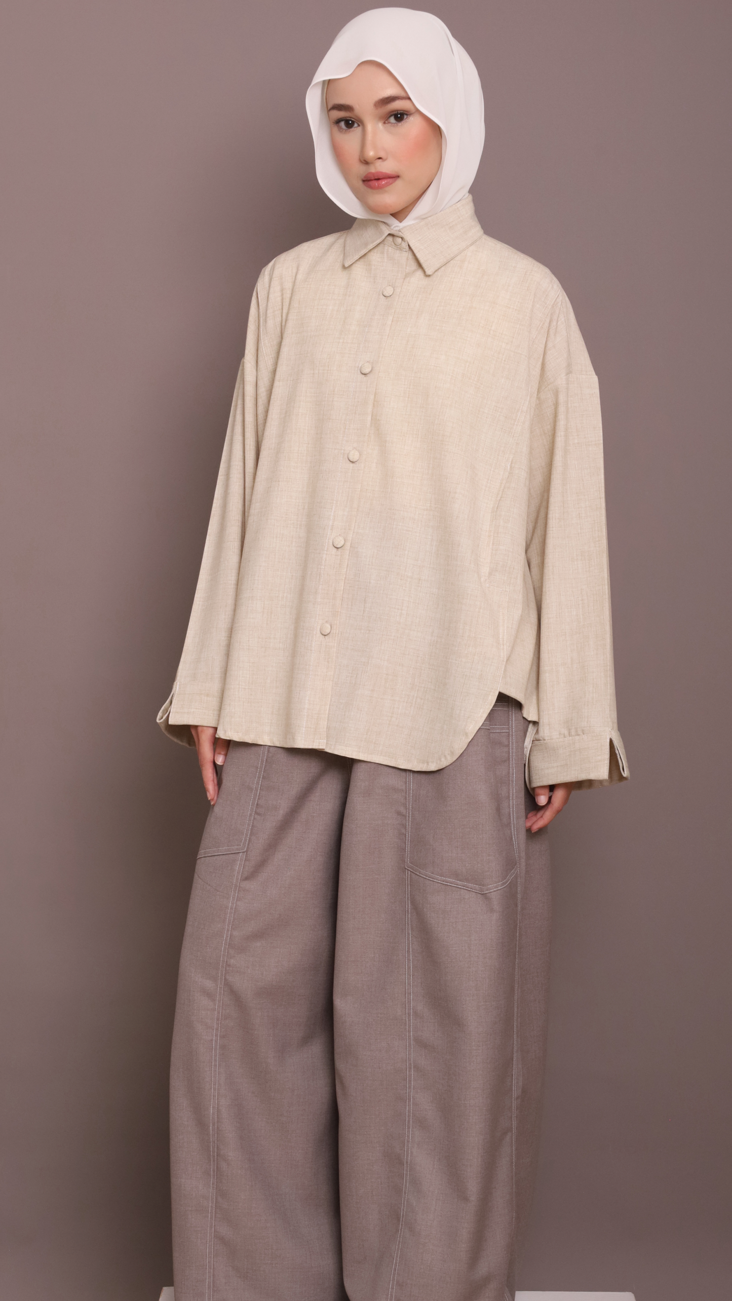 Kyoto Pants in Light Grey