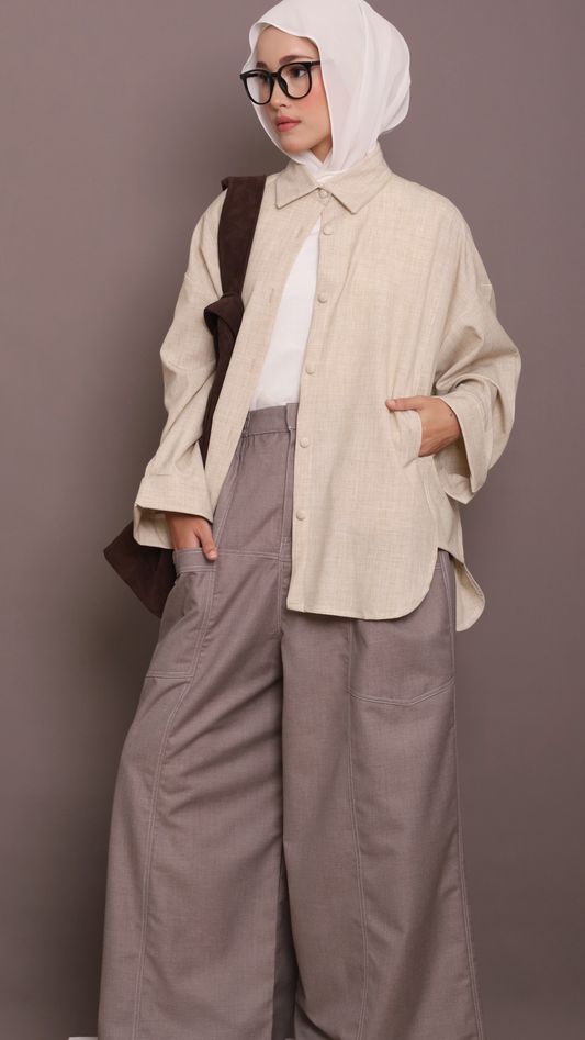Kyoto Pants in Light Grey
