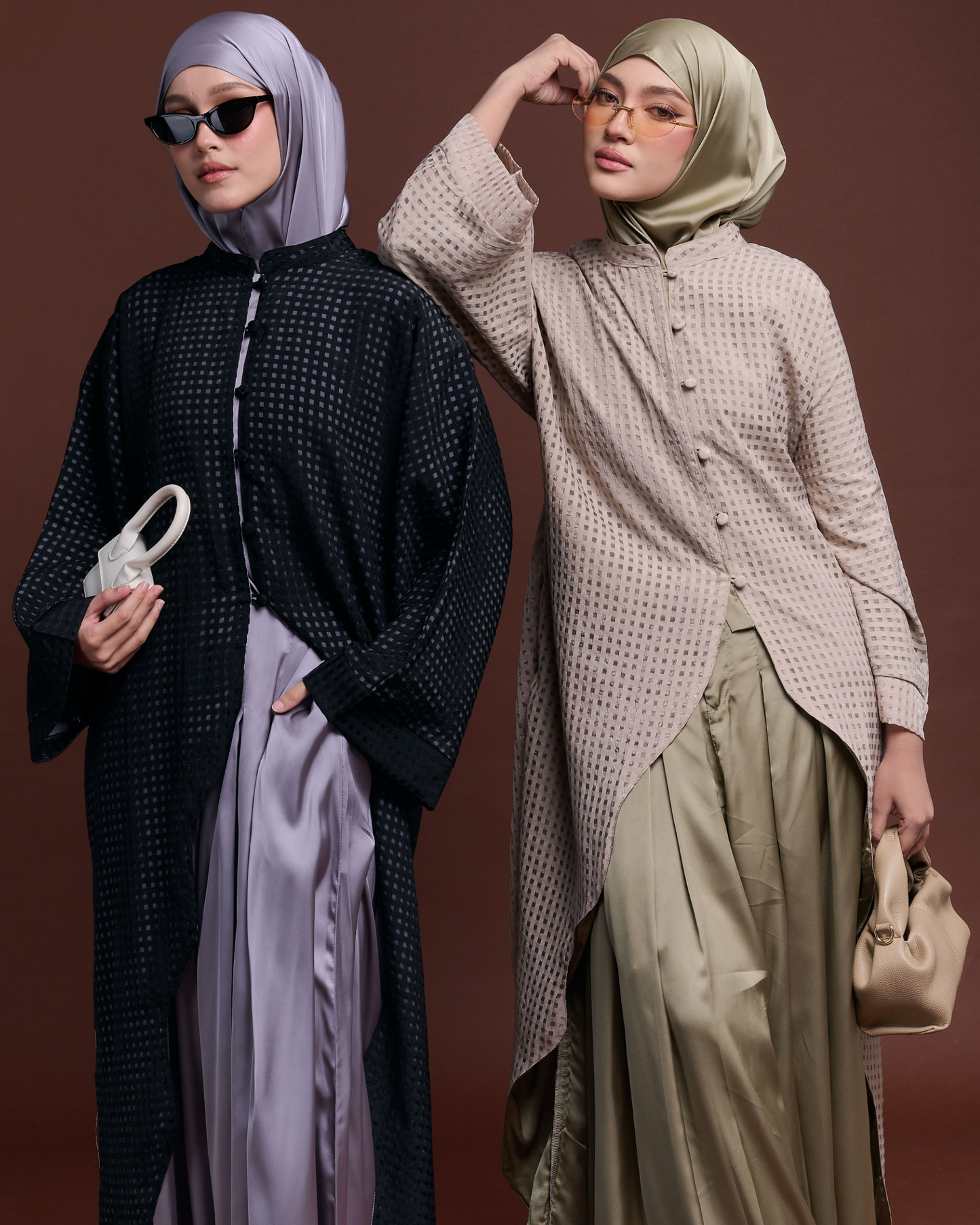 Eid Co-ords in Matcha Cream