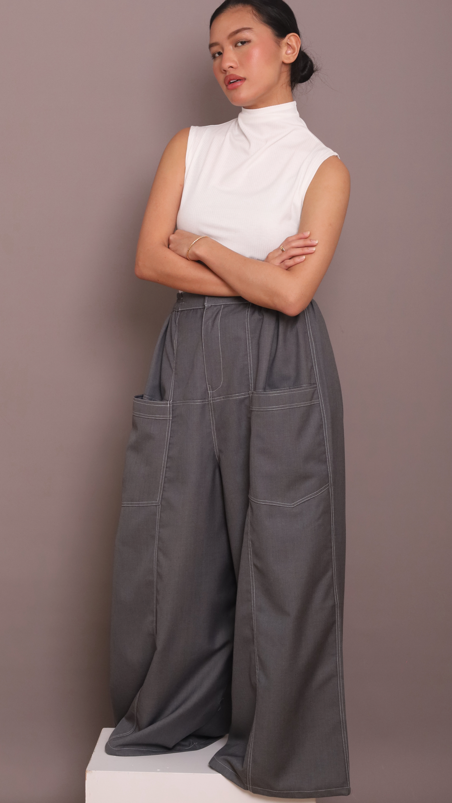 Kyoto Pants in Dark Grey