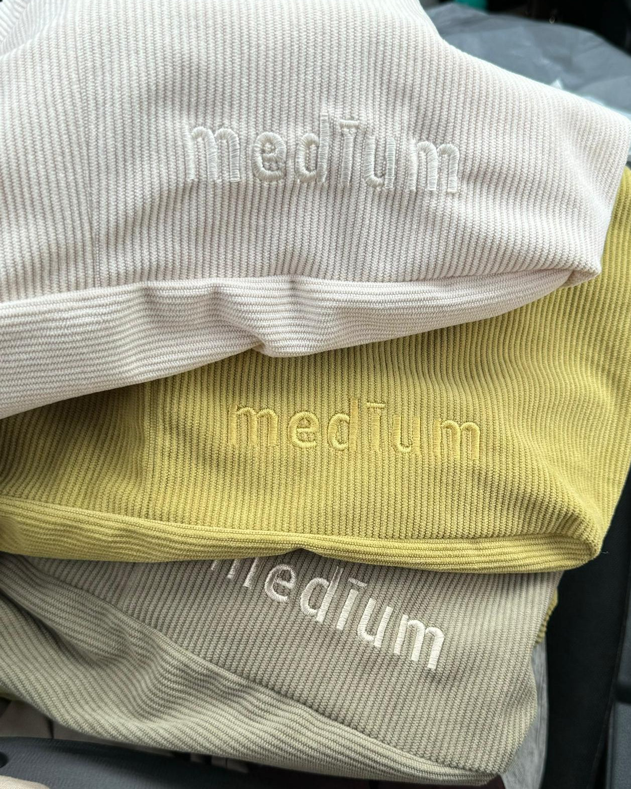 CORDUROY Bag in Lime