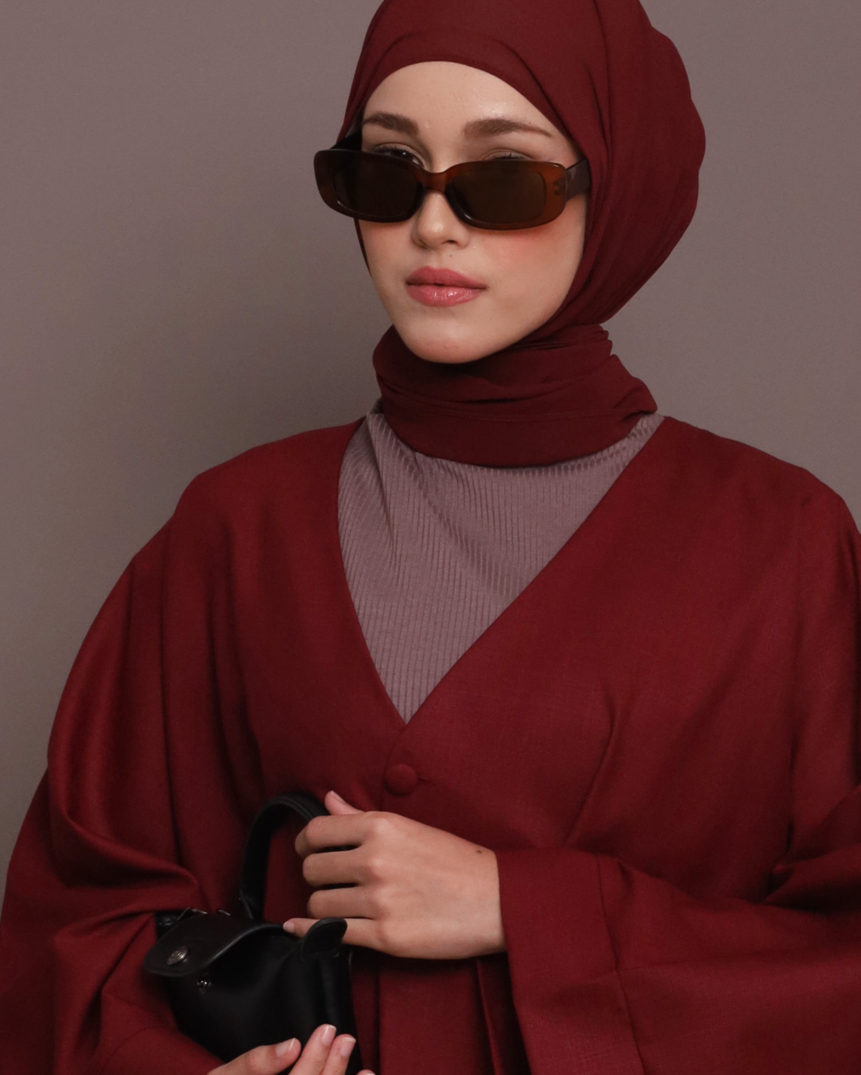 Ribbed Skin inner in Mauve