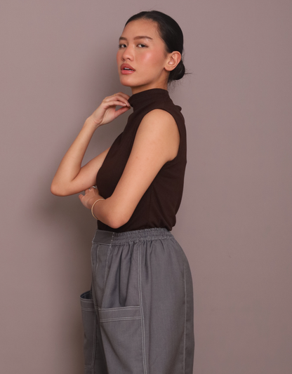 Ribbed Skin inner in Brown