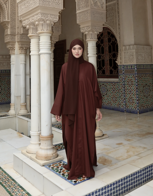 [LAUNCHING 30/1] Emaan Set in Wood Brown