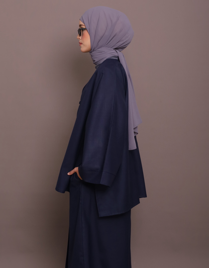 Basic-Linen in Navy Blue