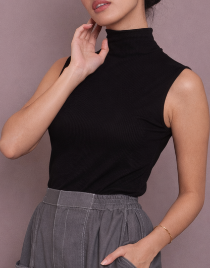 Ribbed Skin inner in Black
