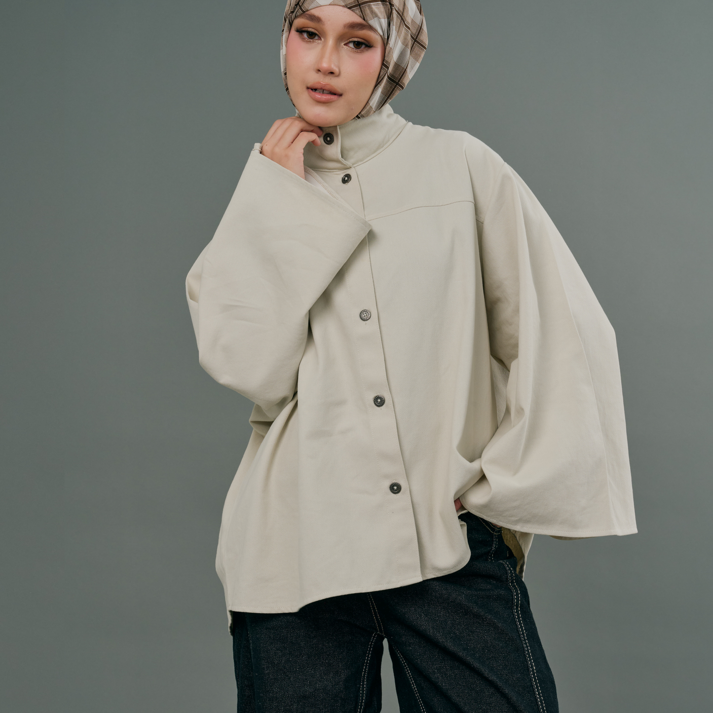 Denim in Eggshell