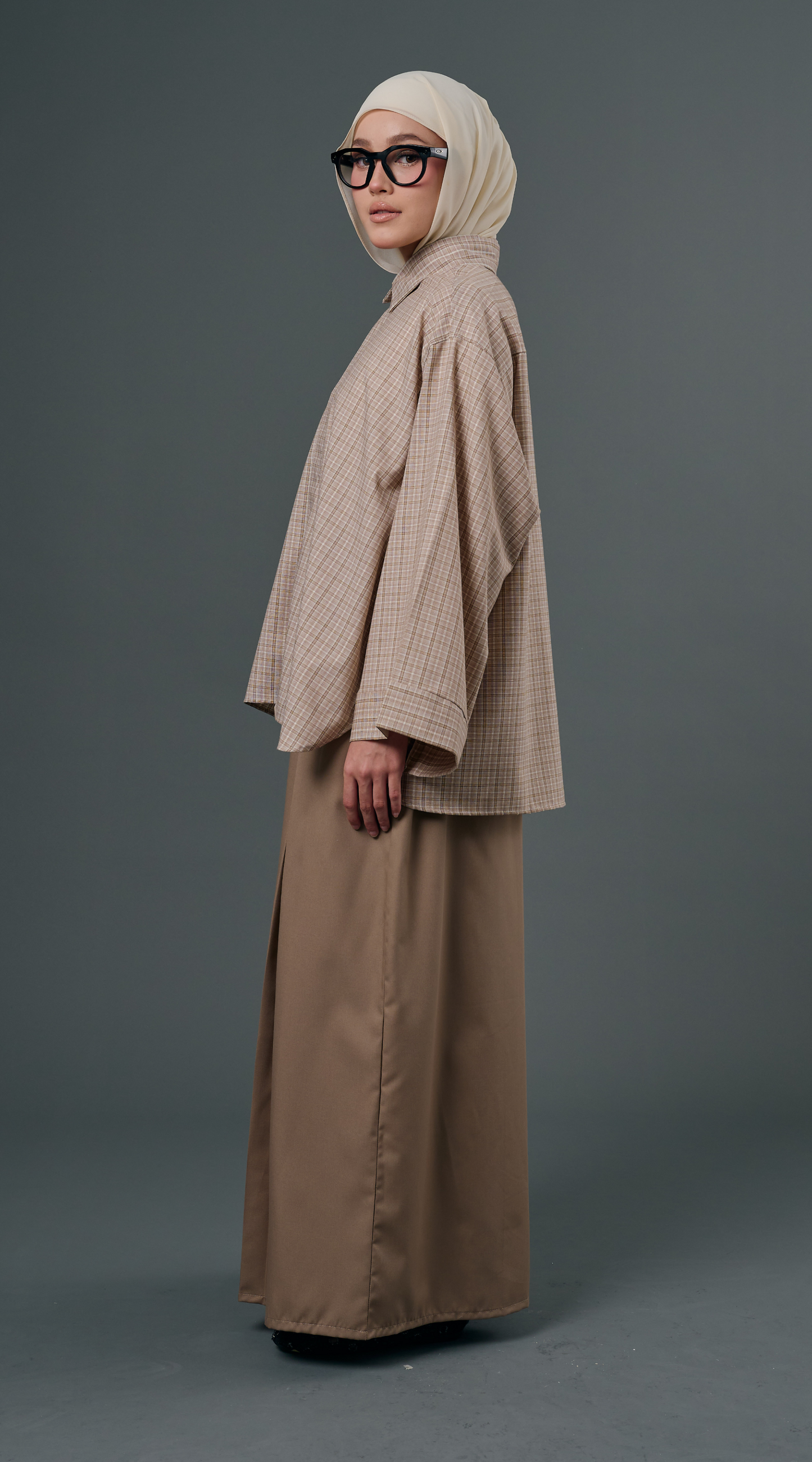 Boxy Set in Khaki
