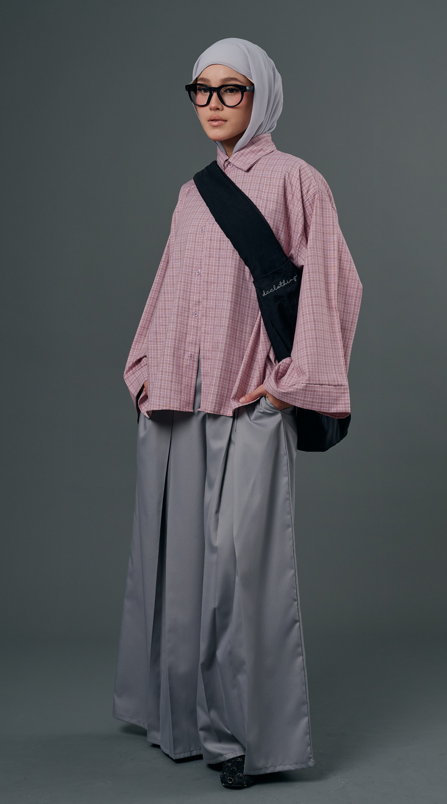 Boxy Set in Dusty Pink