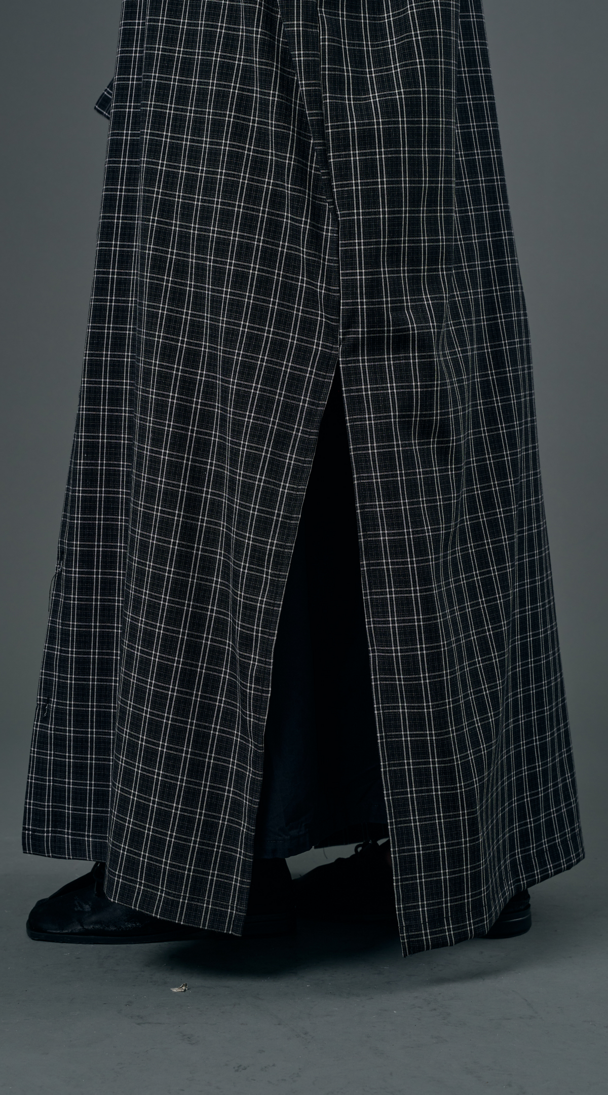 Plaid Dress in Black