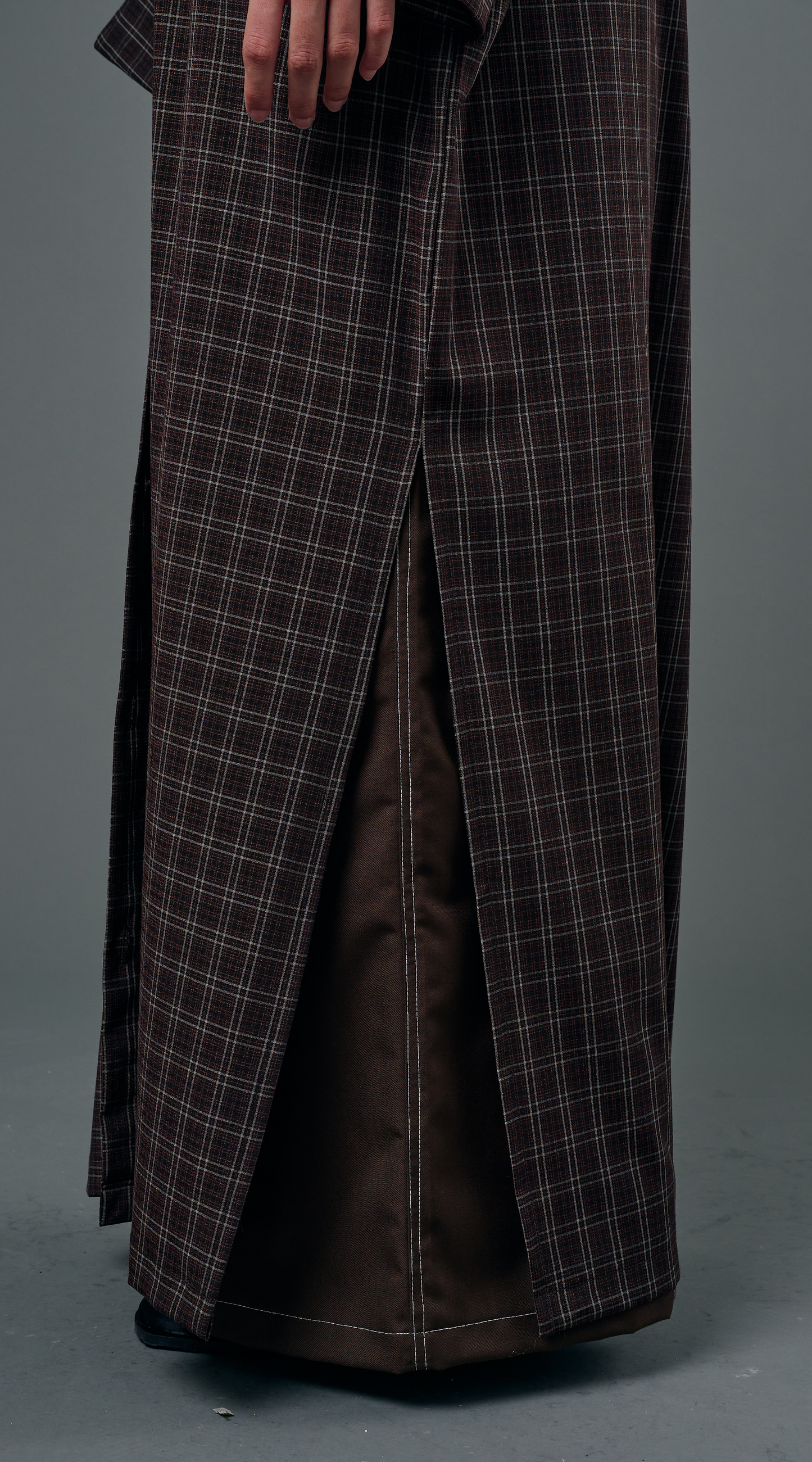 Plaid Dress in Brown
