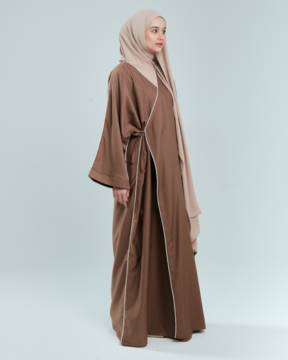 Akari Dress in Cha Brown