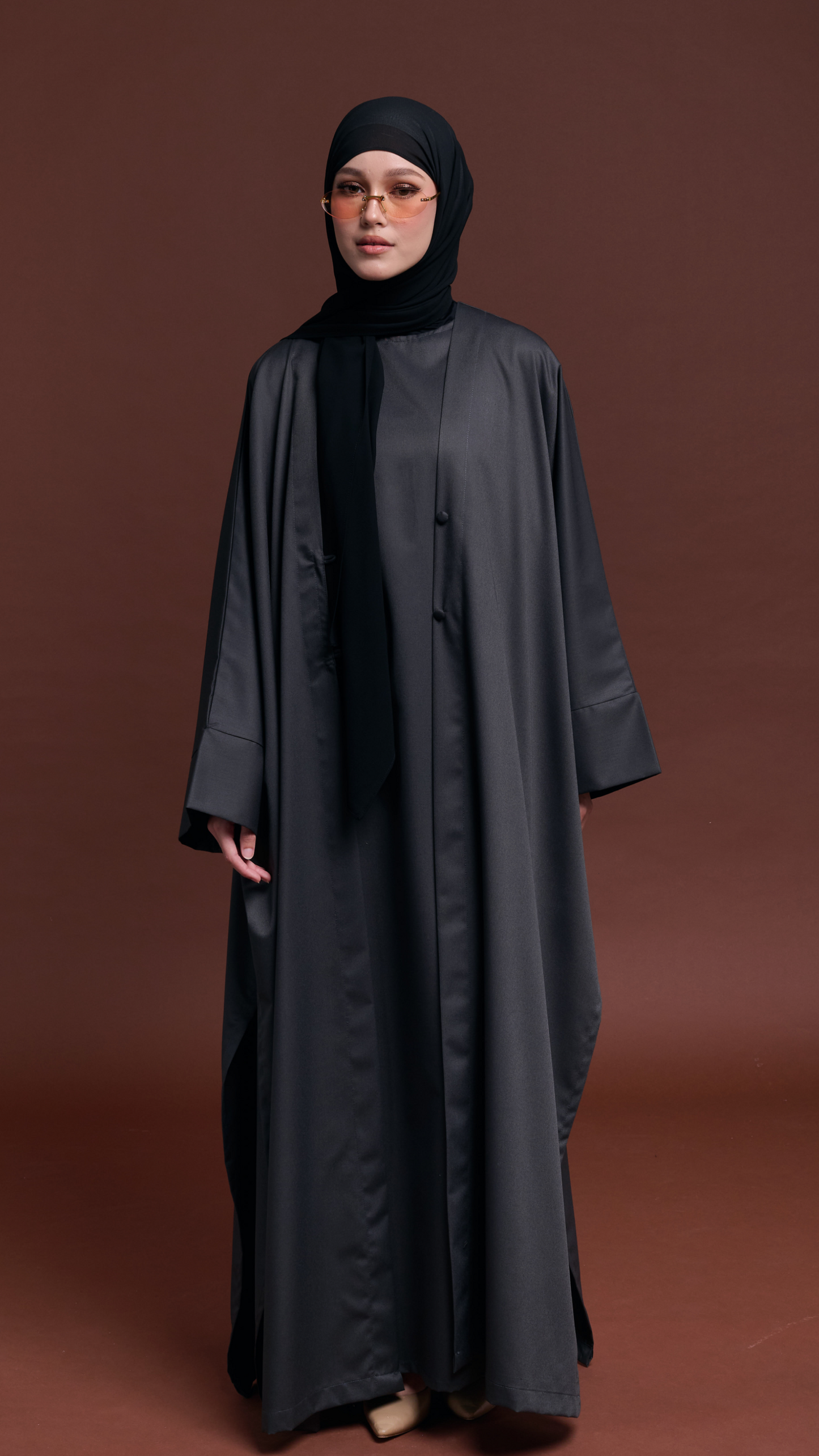 Emaan Set in Charcoal [Ramadhan Specials]