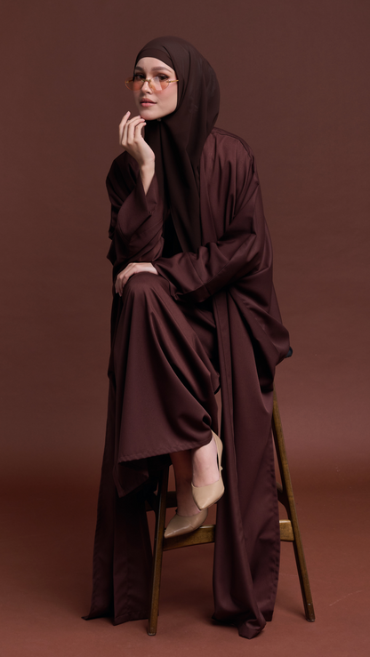 Emaan Set in Wood Brown [Ramadhan Specials]