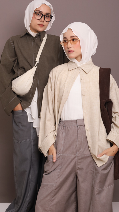 Kyoto Pants in Light Grey