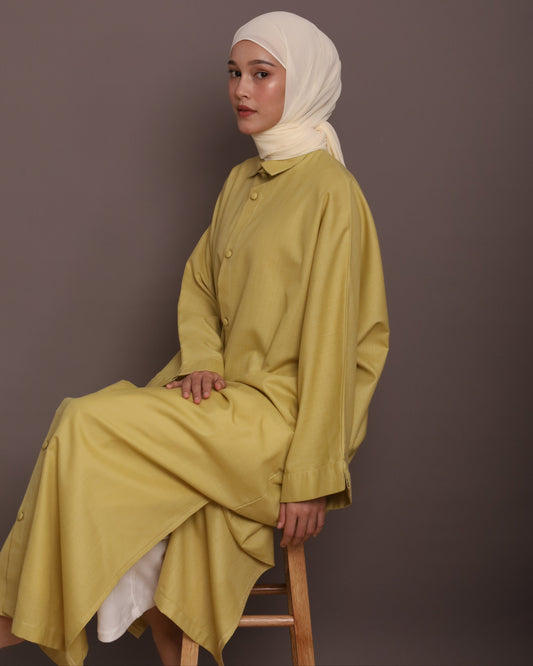 LINEN DRESS in Citrus